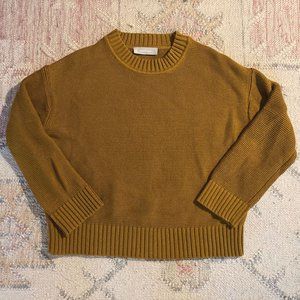 Everlane Link Stitch Cotton Crewneck Sweater Small